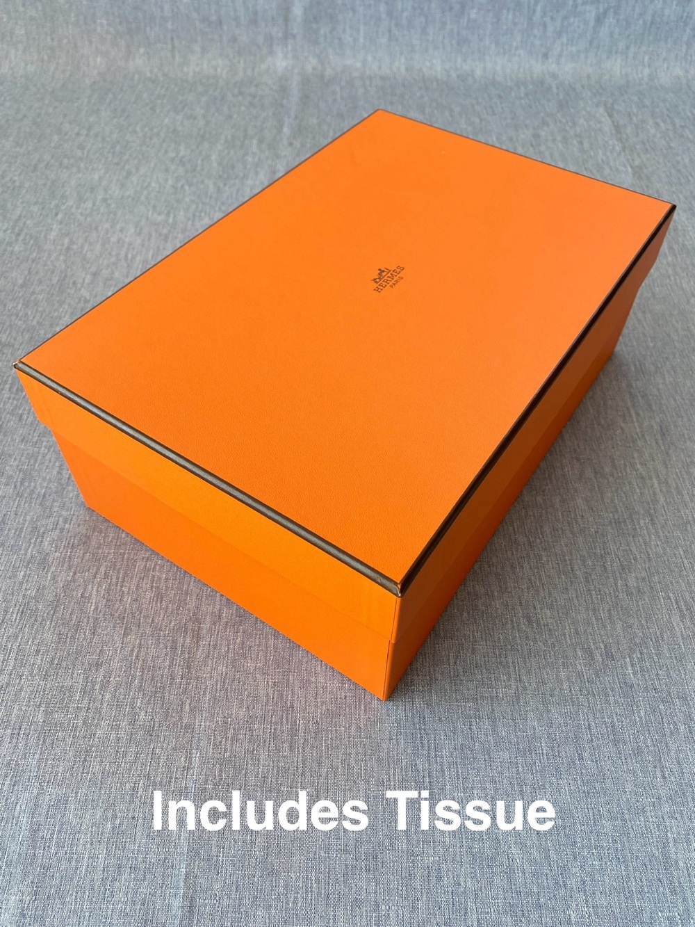 Authentic Hermès | Orange Gift Box With Tissue | Gift Decoration
